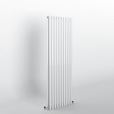 White Oval Panel Vertical Designer Radiator 1600 x 590mm (Double Panel)