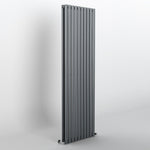 Oval Anthracite Grey Vertical Designer Radiator