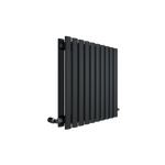 Oval Anthracite Grey Horizontal Designer Radiator