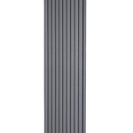 H1800mm x W590mm Double Oval Panel Anthracite Vertical Designer Radiator