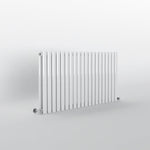 Oval White Horizontal Designer Radiator