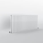 Oval White Horizontal Designer Radiator