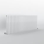 Oval White Horizontal Designer Radiator