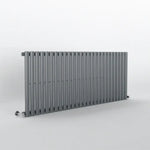 DOUBLE_OVAL designer radiator on a white background