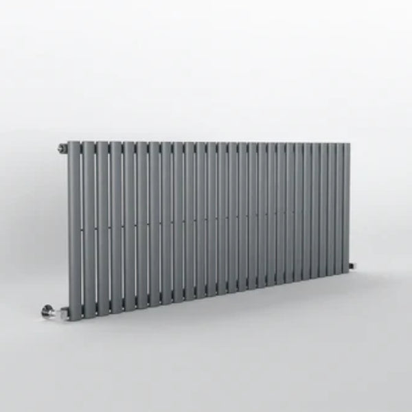 DOUBLE_OVAL designer radiator on a white background