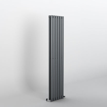 Oval Anthracite Grey Vertical Designer Radiator