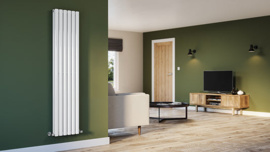 Oval White Horizontal Designer Radiator