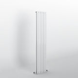 White Oval Panel Vertical Designer Radiator 1600 x 354mm (Double Panel)