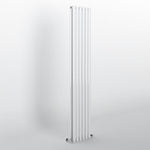 Oval White Vertical Designer Radiator