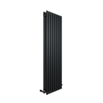 H1600mm x W354mm Double Oval Panel Anthracite Vertical Designer Radiator