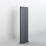 Oval Anthracite Grey Vertical Designer Radiator