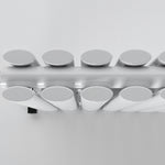 Oval White Horizontal Designer Radiator