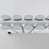 White Oval Panel Horizontal Designer Radiator 600 x 1003mm (Double Panel)