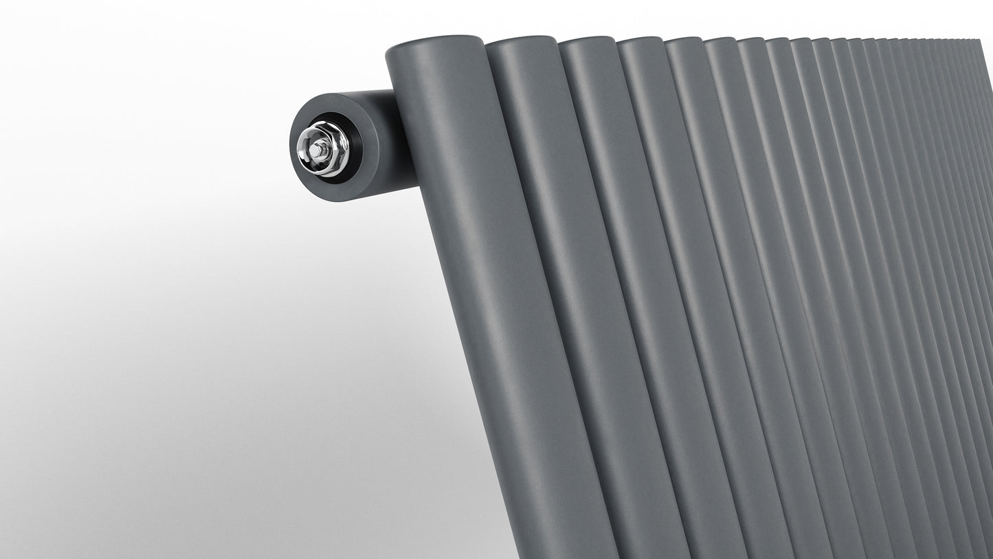 DOUBLE_OVAL radiator on a white background