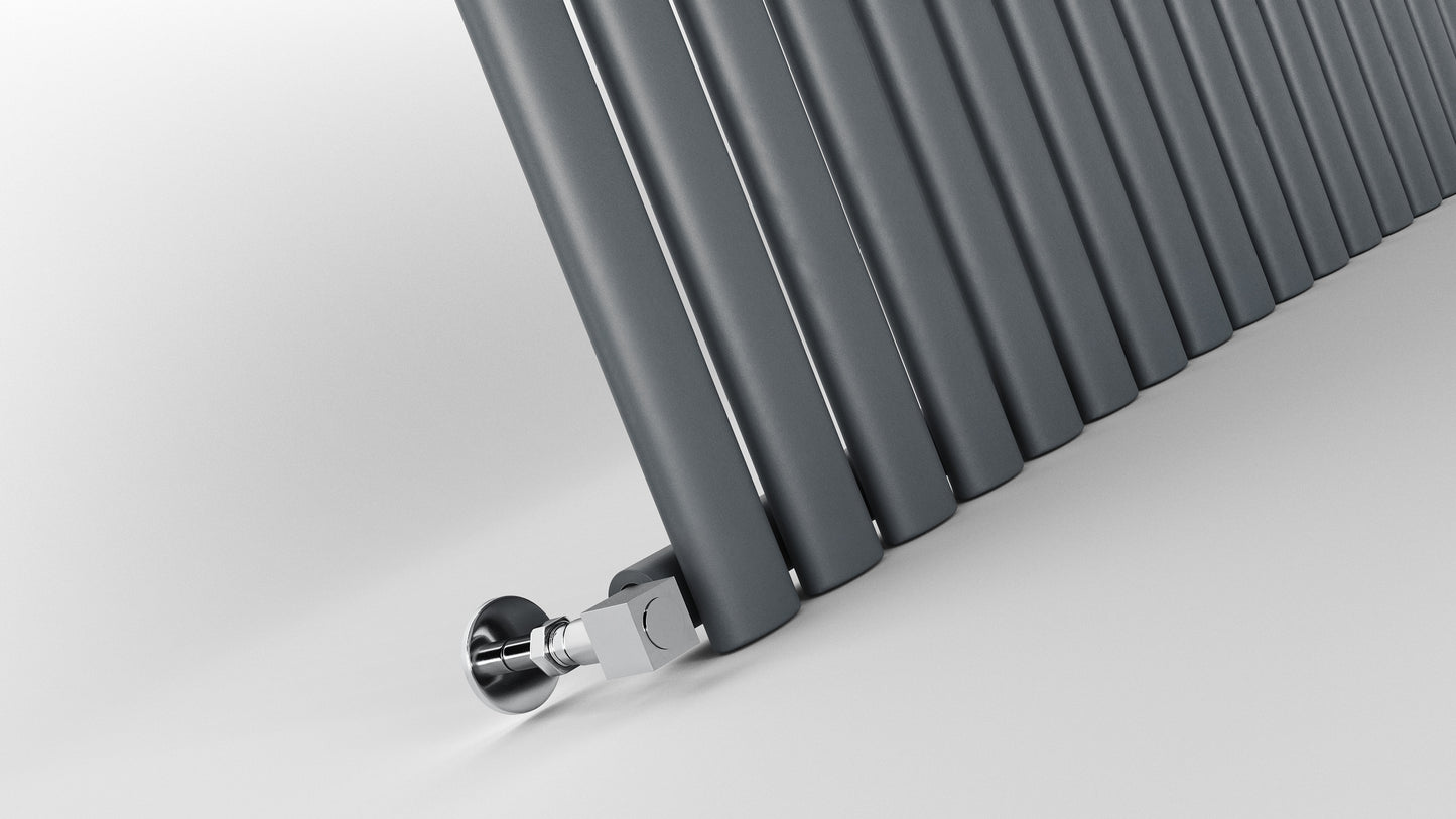 DOUBLE_OVAL radiator on a white background